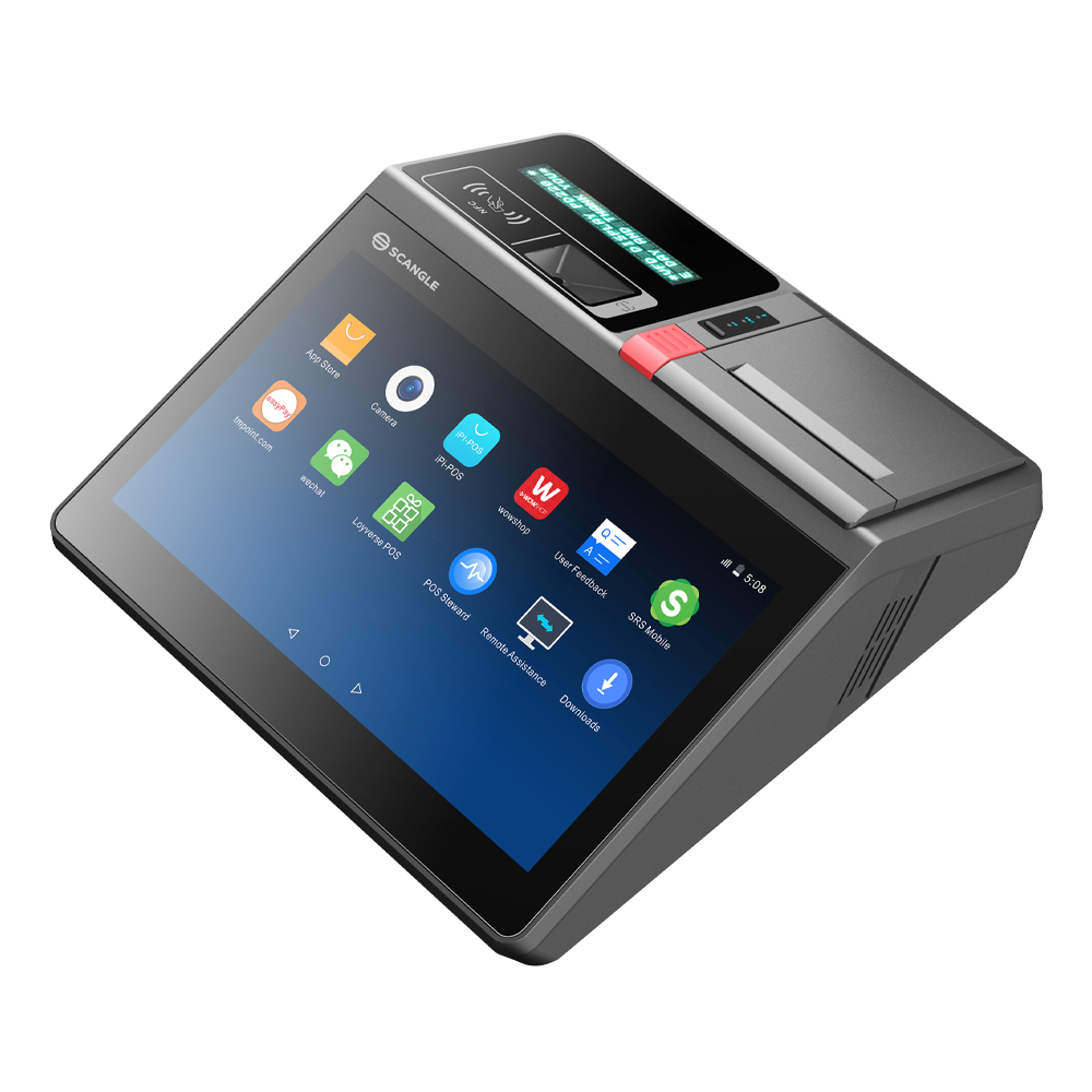 Scangle SGT116 Android POS terminal with VFD customer display